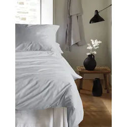Bettwäsche IRISETTE "Premium Satin Bettwäsche Paris", grau, B/L: 155cm x 220cm, 1 Stk., 1 Stk., Mako-Satin, B/L: 80cm x 80cm, 2 Stk., Mako-Satin, Obermaterial: 100% Baumwolle, Bettwäsche, Bettwäsche, hochwertige Uni Premium Bettwäsche mit Reißverschluss, 100% Baumwolle