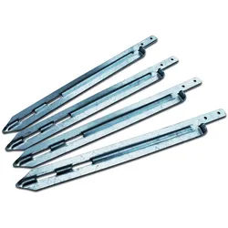 EXIT Schaukelanker Aksent Bodenverankerung, zum Eindrehen, (Set, 4-St), 4 Stück beige|grau