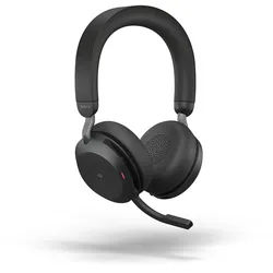 Jabra Evolve2 75 Headset, USB-C Kabellos, Bluetooth, Schwarz, [UC zertifiziert]