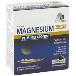 Avitale MAGNESIUM NIGHT Plus Melatonin 30 St Pulver