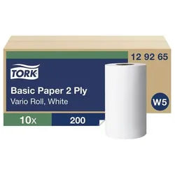 Tork Industrie-Wischtücher weiß 2-lagig 23x28 cm (10x 200 Blatt) weiß, 23 cm