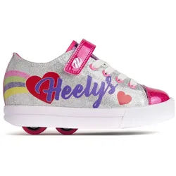 Heelys Rollschuhe Snazzy X2, für Kinder - Sneaker mit 2 Rollen pro Schuh silberfarben 34 EU
