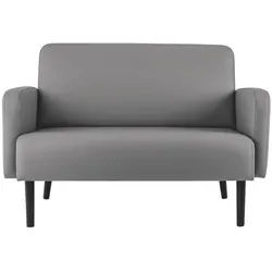 meet 2-Sitzer-Sofa »Lisboa« mit Kunstlederbezug grau, 124x83x55 cm