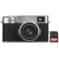 Fujifilm X100VI + SanDisk Extreme Pro SDXC 200MB/s 128 GB silber