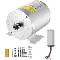 VEVOR 2kW Bürstenloser Gleichstrommotor 48V 4300U/min Elektromotor Controller