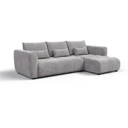 ECKSOFA SORENO 4-Sitzer, platingrau