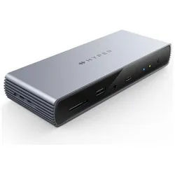 Hyper Laptop-Dockingstation HYPER HyperDrive Thunderbolt 4 Dock - Dockingstation., (Kompakte und leistungsstarke Dockingstation), Speicherkartenleser blau