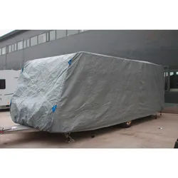 Xxxl Abdeckplane , Grau , Kunststoff , 250x220x550 cm , mehrfach verwendbar, witterungsbeständig, für Wohnwagen geeignet, wasserdicht , Freizeit & Co, Heimwerken, Autozubehör