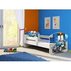 Clamaro Kinderbett (Kinderbett, Babybett 70x140, 80x160, 80x180cm Juniorbett, Kind, Motiv, Schublade CLAMARO)