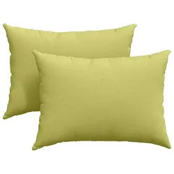 vidaXL Sitzauflage Sofakissen 2 pcs Hellgrün 70 x 50 cm Stoff, (2 St) grün