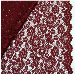MAGAM-Stoffe Stoff "Carmen", Spitzenstoff Blumen Spitze Meterware ab 50cm rot