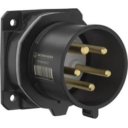 Walther Electric FW610501PH CEE NEO Anbaugerätestecker gerade, 16A, 5P, 1h, IP54 als Phasenwender mit 75x75mm Flansch