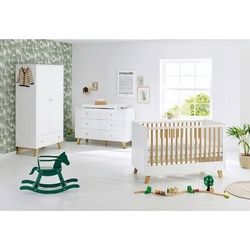 Pinolino Babyzimmer , Weiß, Eichefarben , Holz, Holzwerkstoff , Eiche , 2 Fächer , 6 Schubladen , in verschiedenen Größen erhältlich,zum Juniorbett umbaubar, höhenverstellbar, Sprossen mit Normabstand, Aufbauanleitung im Karton, Lattenrost inklusive, Schlupfsprossen , Baby & Kindermöbel, Babyzimmer, Babyzimmer-serien