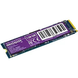 MAKERDISK NVMe M.2 SSD hard drive - 128 GB, NVMe M.2 SSD hard drive - 128 GB