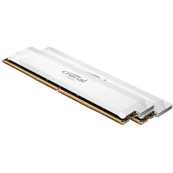 CRUCIAL Pro Overclocking White DIMM Kit 64GB, DDR5-6000, CL40-40-40-80, on-die ECC