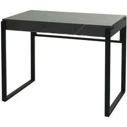 MCW Schreibtisch quadratisch Grau , Holz , 100x80x54 cm , Büromöbel, Schreibtische, Schreibtische