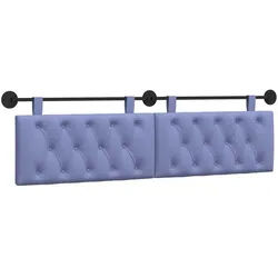 vidaXL Bett Hängendes Kopfteil Jeans blau Stoff (1-tlg) blau