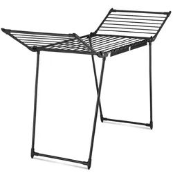 tectake® Wäscheständer, klappbar, 2 Kleinteilehalter, bodenschonende Füße