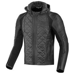 Bogotto Radic Motorrad Leder-/Textiljacke, schwarz, Größe XL für Männer