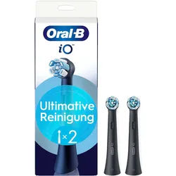 iO Ultimative Reinigung, Original Aufsteckbürsten, Schwarz, 2 Stück