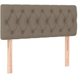 vidaXL Kopfteil, Bett Kopfteil Taupe 100x7x78/88 cm Stoff