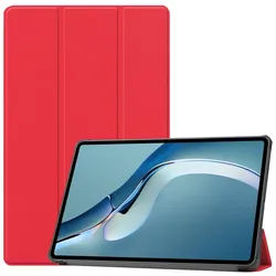 Lobwerk Cover für Huawei MatePad Pro 2021 12.6 Tablethülle Schlank mit Standfunktion und Auto Sleep/Wake Funktion Rot