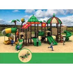 JVmoebel Spielturm Dschungel Typ Spielplatz Kinder mit Rutsche Kletter Spielhaus, Made in Europa bunt