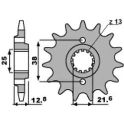 PBR Standard-Stahlkettenrad 511 - 520