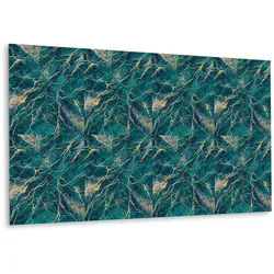 Tulup Wandpaneel 100 x 50 cm Grüner Malachit , Grün, Dunkelgrün , Textil , 100x1.6x50 cm , Bilder & Rahmen, Bilder, Dekopaneele