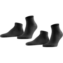 FALKE Herren Sneaker Socken 2er Pack Happy SN - black (3000) - 47-50