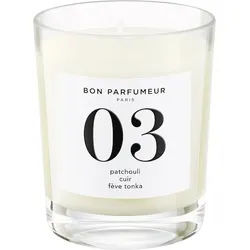 BON-PARFUMEUR Home-Line Candles03 Patchouli, Leather, Tonka Bean 180 g