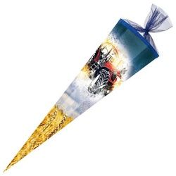 Nestler GmbH Feinkartonagen Schultüte Schultüte / Zuckertüte / 85cm / eckig / "Traktor"
