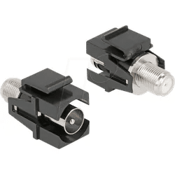 DELOCK 86856 - Keystone Modul IEC Stecker > F Buchse