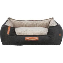 TRIXIE Hundebett BE NORDIC Bett Föhr - schwarz/sand - 100 × 80 cm schwarz 800 cm x 1000 cm