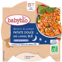 Babybio Marmite DU Potager Patate Douce DES Landes BLÉ Citronnelle ab 15 Monate