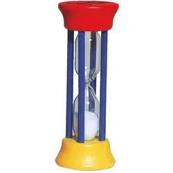 Zahnputzuhr rot-gelb-blau
