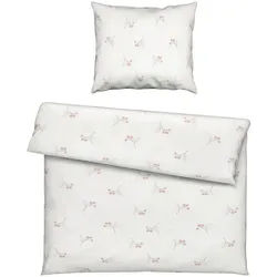 Patinio Babybettwäsche , Weiß , Textil , Obst , 80x80 cm , Oeko-Tex® Standard 100 , atmungsaktiv, hautfreundlich, schadstoffgeprüft, weiche und anschmiegsame Oberfläche , Schlafen, Babybettausstattung, Babybettwäsche