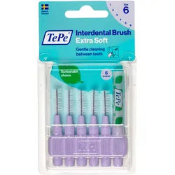 TePe® Interdentalbürste Extra Soft 1,1 - 2,0 mm lila Zahnbürste 6 St 6 St Zahnbürste