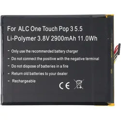 Akku passend für Alcatel One Touch Pop 3 5.5, OT-5025, TLp029A1, CAC2910008C1