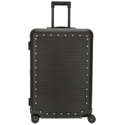 FPM Koffer Milano Bank aluminum Spinner 68 - 4-Rollen-Trolley 66 cm (caviar, 4 Rollen Rollen schwarz 45 cm x 66 cm x 28 cm
