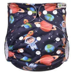 T-Tomi H√∂schenwindel AIO - Wickel Set Druckkn√∂pfe Universe 1 St