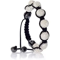 Karisma Edelstahlarmband Karisma Shambala Damen Armband 10 mm Kristalkugeln