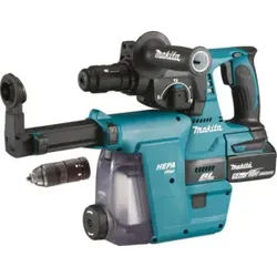 Makita Akku-Kombihammer SDS-PLUS 18V/5,0Ah mit Staubabsaugung DHR243RTJW