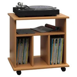 Schallplattenregal Retal ca.60x59x45cm Buchefarben