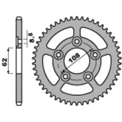 PBR Standard C45 Stahl Ritzel 714 - 520