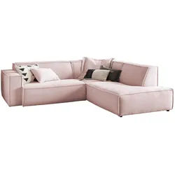 ECKSOFA SAMU Pink Cord