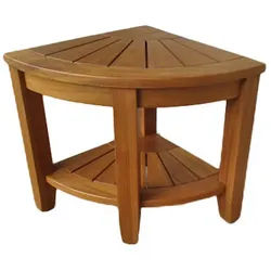 Gardenson Gartenbeistelltisch , Braun , Holz , Teakholz , Hartholz , Freiform , eckig , 40x44x40 cm , gastro- und objekttauglich, wetterfest, UV-beständig, offenes Fach, einfacher Aufbau , Gartenmöbel, Gartentische, Garten-Beistelltische