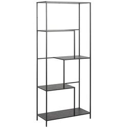 Xxxl Regal , Schwarz , Holzwerkstoff , 5 Fächer , 72x170x32 cm , in verschiedenen Größen erhältlich , Wohnzimmer, Regale, Bücherregale