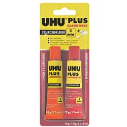 UHU 2-Komponentenkleber »Plus sofortfest«