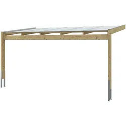 Skan Holz Terrassenüberdachung Novara Breite 557 cm 557 x 309 cm (Gr. 2) schiefergrau